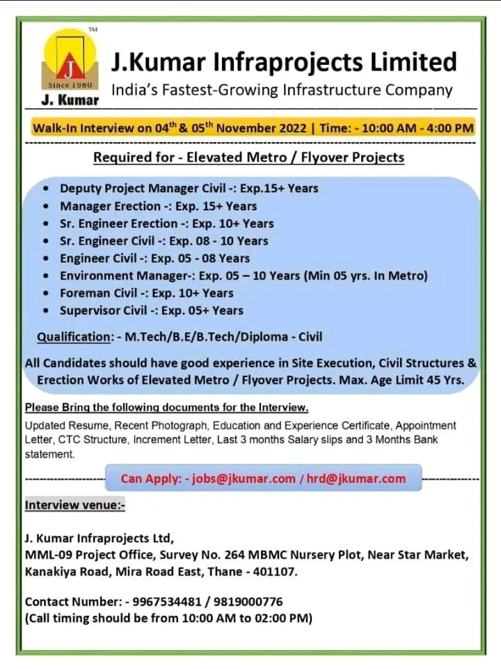 J Kumar Infrastructure Limited