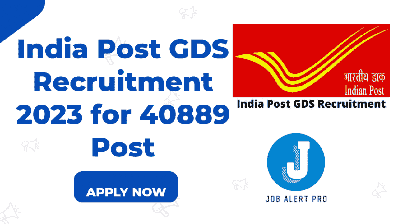 India Post GDS Apply Now from 2023 Job alert pro