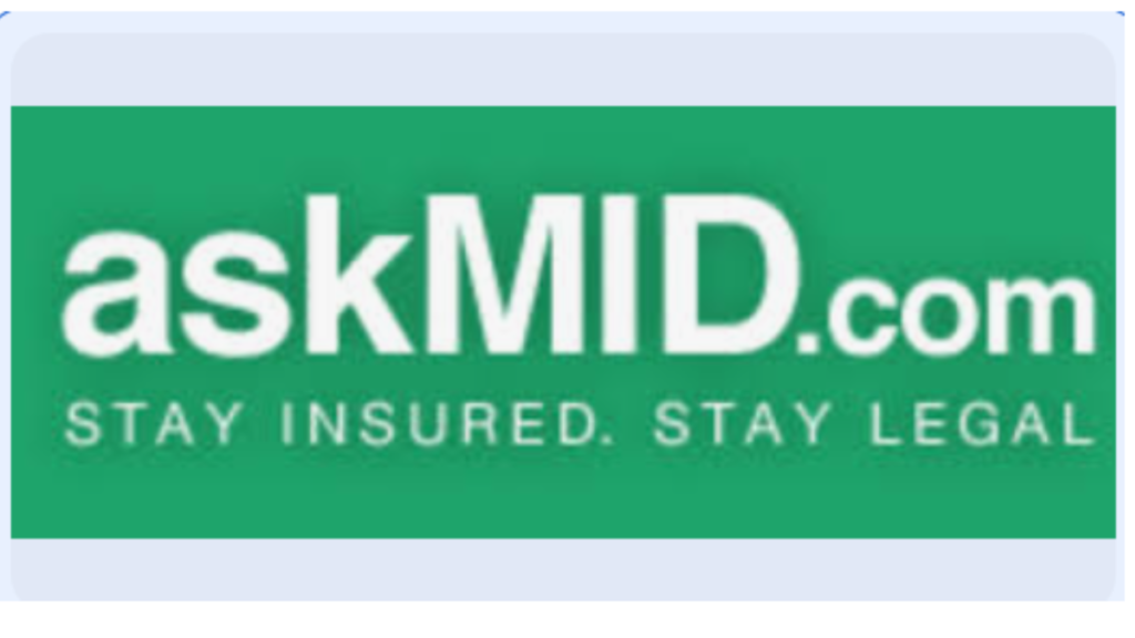 my car is insured but not showing on askmid